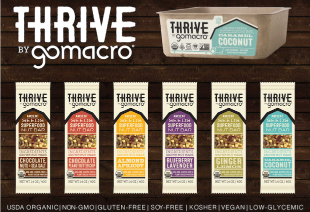 Giveaway — Win an Assorted Box of Organic, Vegan & Gluten-Free GoMacro Thrive Bars